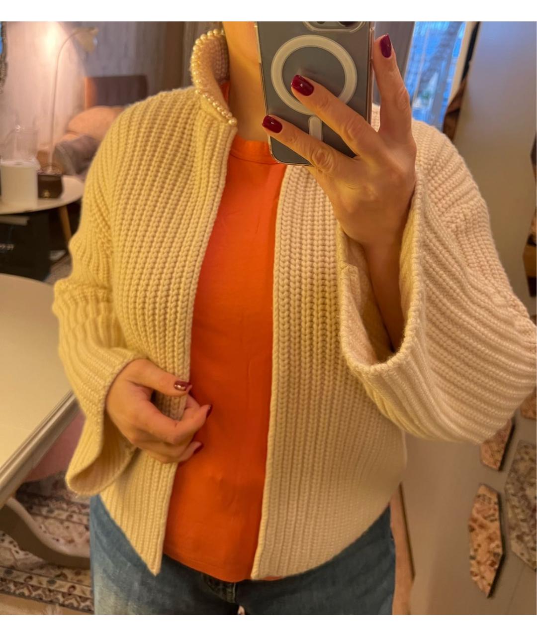 LOEWE Бежевый кашемировый кардиган, фото 8