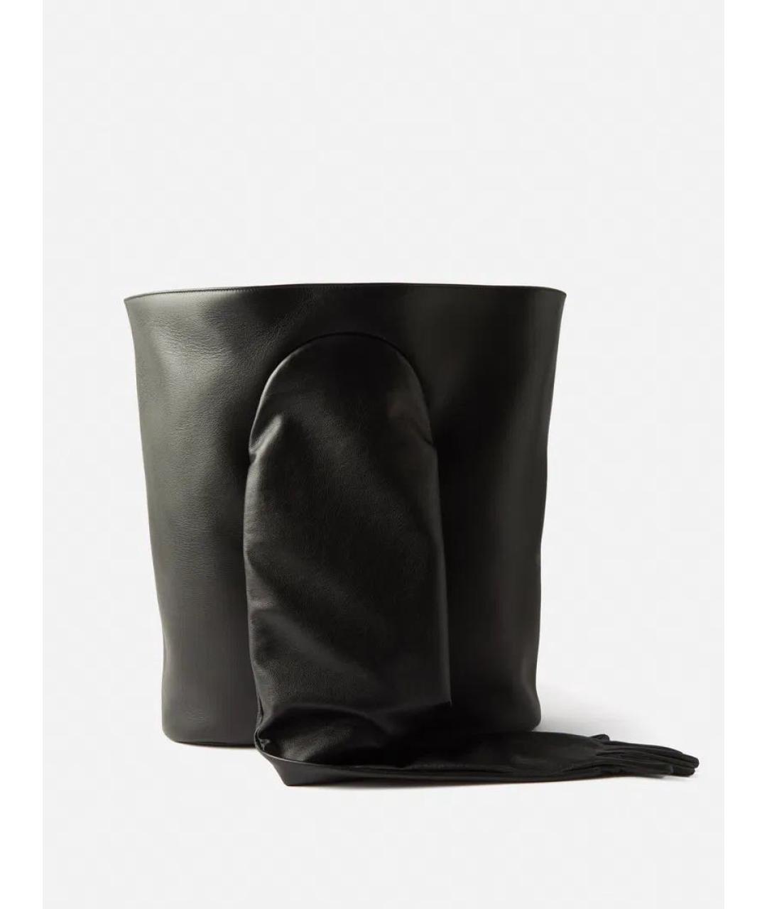 BALENCIAGA Антрацитовая кожаная сумка через плечо, фото 8