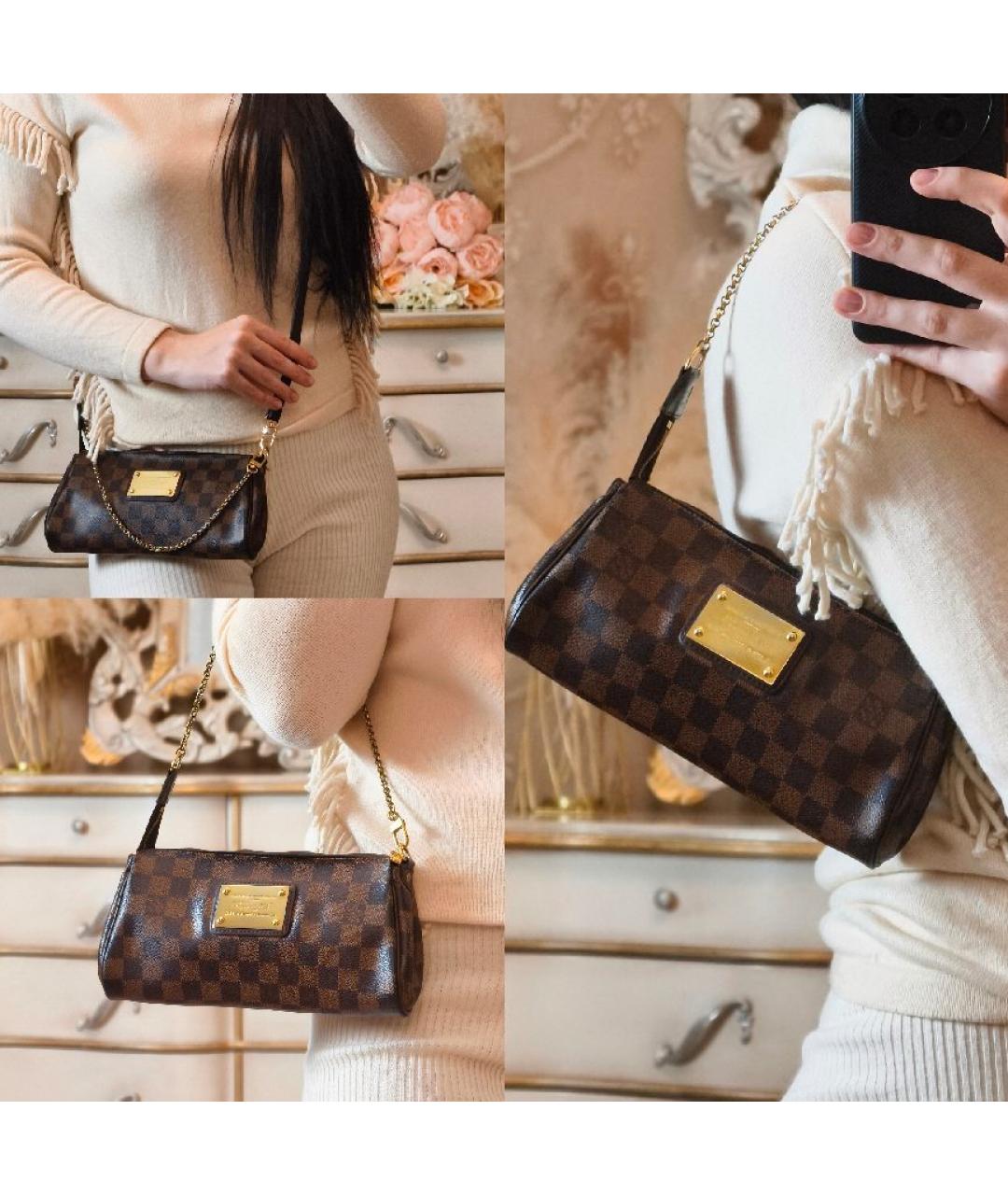 LOUIS VUITTON Коричневая сумка с короткими ручками, фото 5