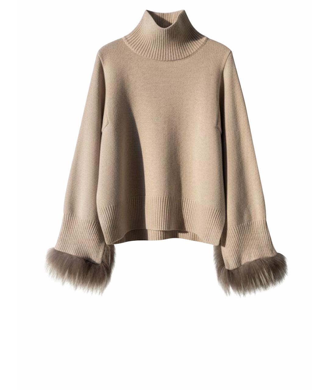 STELLA MCCARTNEY Бежевый хлопковый джемпер / свитер, фото 1