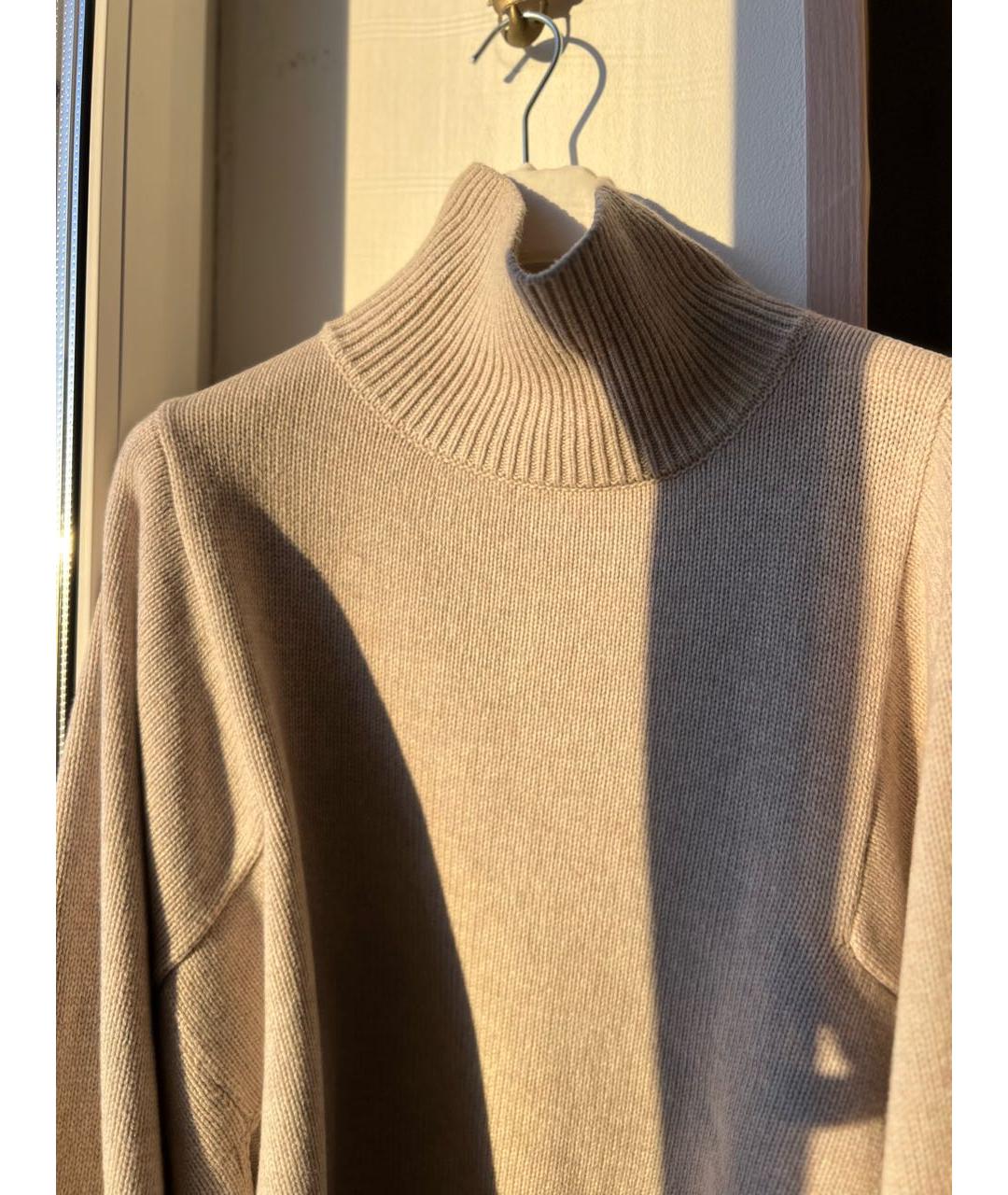 STELLA MCCARTNEY Бежевый хлопковый джемпер / свитер, фото 4