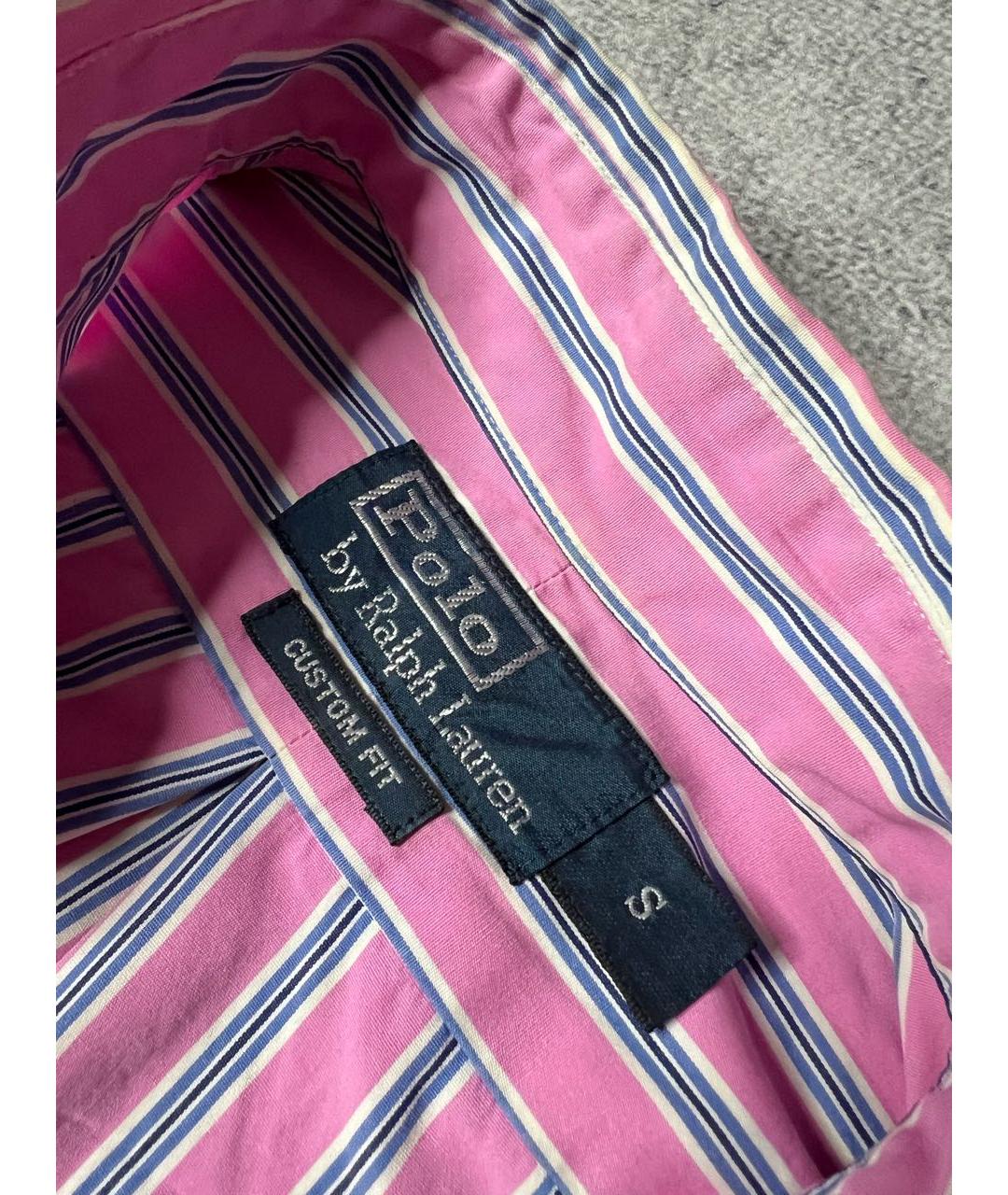 POLO RALPH LAUREN Розовая хлопковая кэжуал рубашка, фото 7