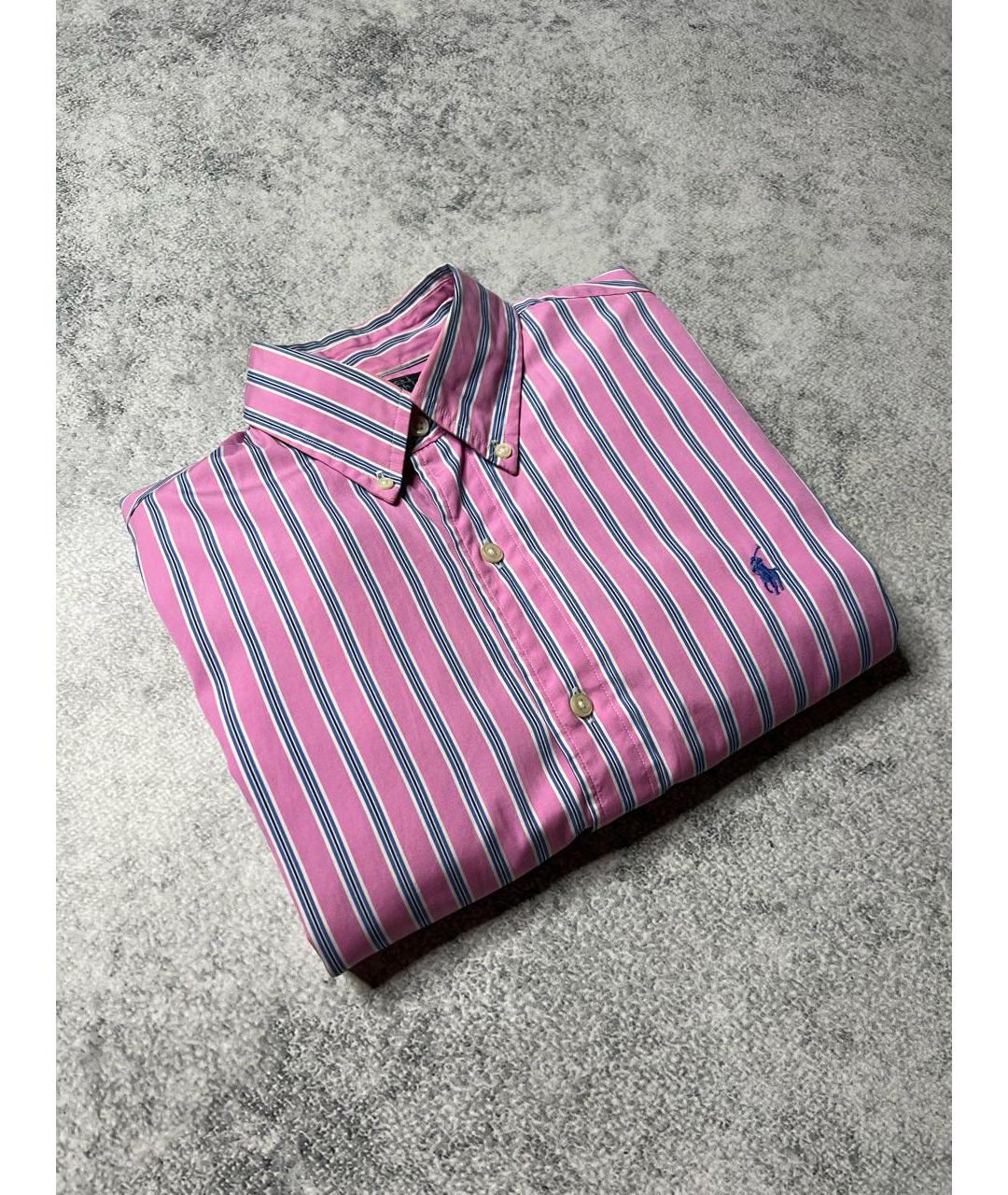 POLO RALPH LAUREN Розовая хлопковая кэжуал рубашка, фото 4