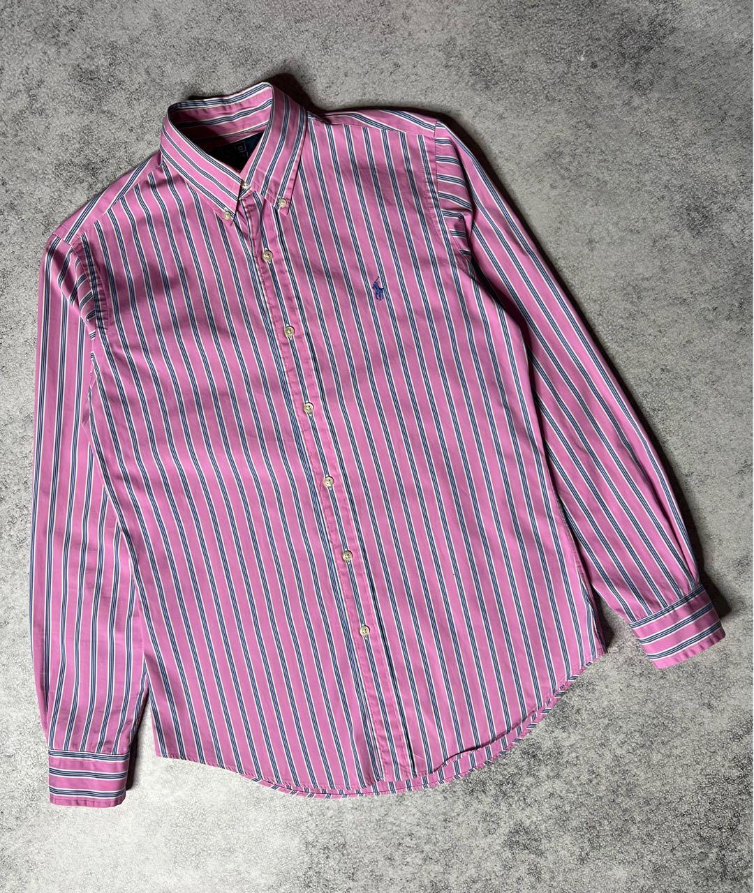 POLO RALPH LAUREN Розовая хлопковая кэжуал рубашка, фото 9