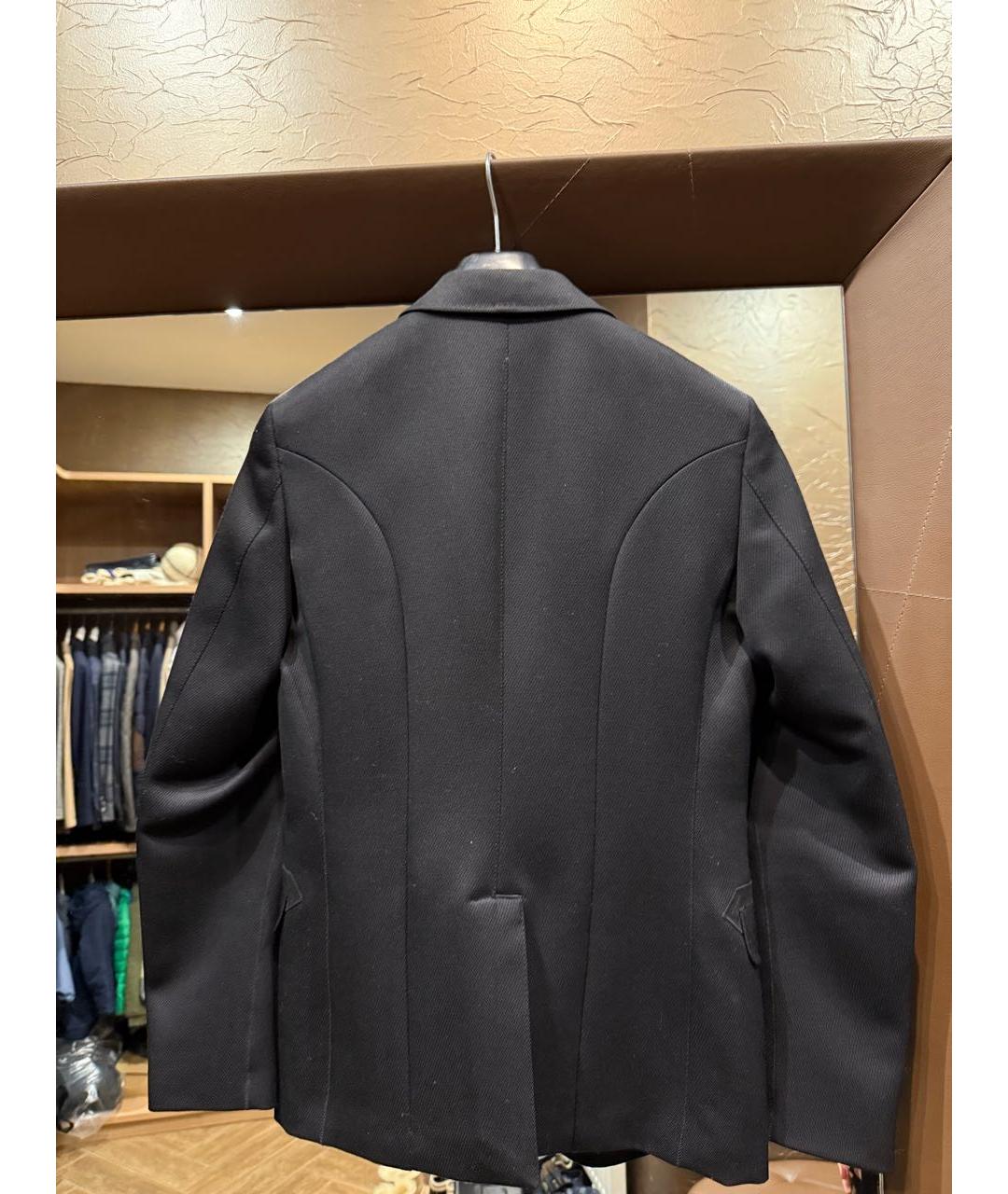 GUCCI Черный шерстяной пиджак, фото 2