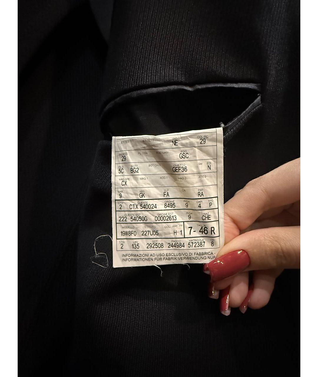 GUCCI Черный шерстяной пиджак, фото 5