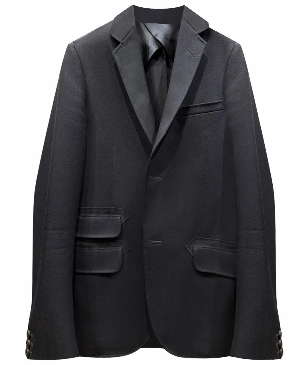 GUCCI Черный шерстяной пиджак, фото 1