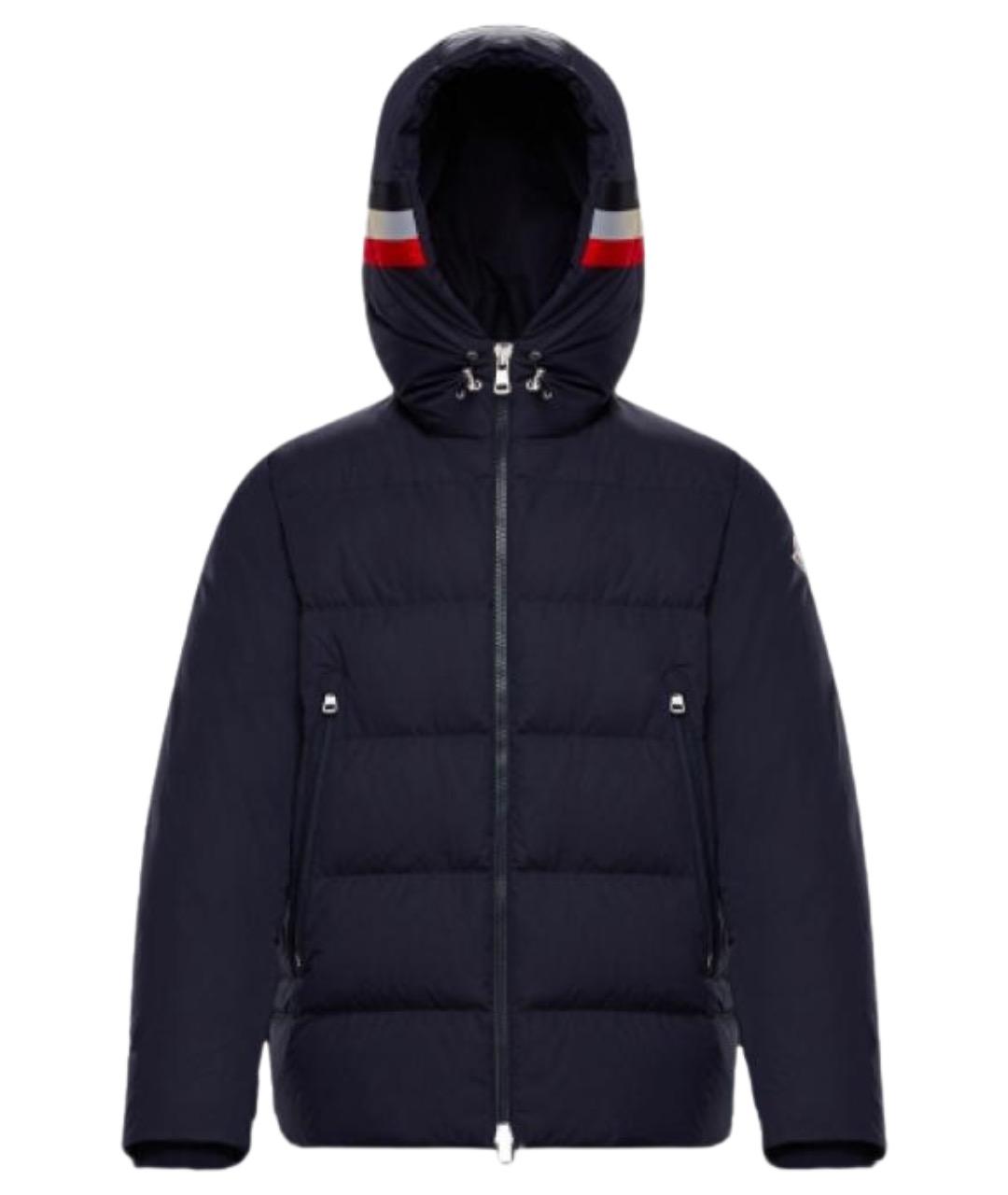 MONCLER Синяя полиамидовая куртка, фото 1