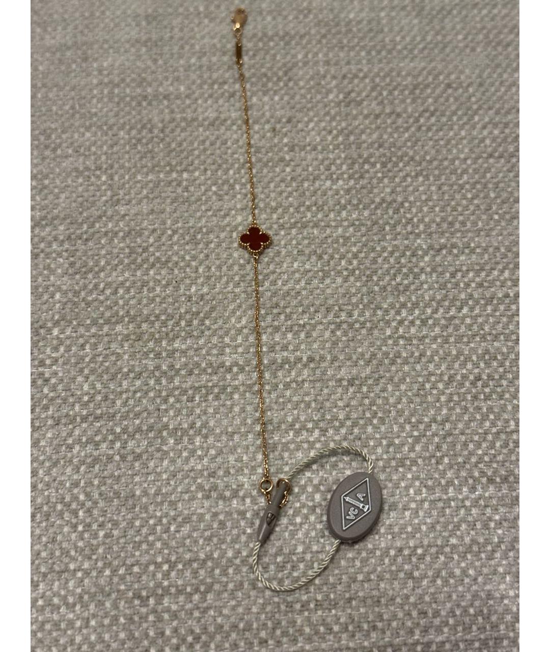 VAN CLEEF & ARPELS Бордовый браслет из розового золота, фото 2