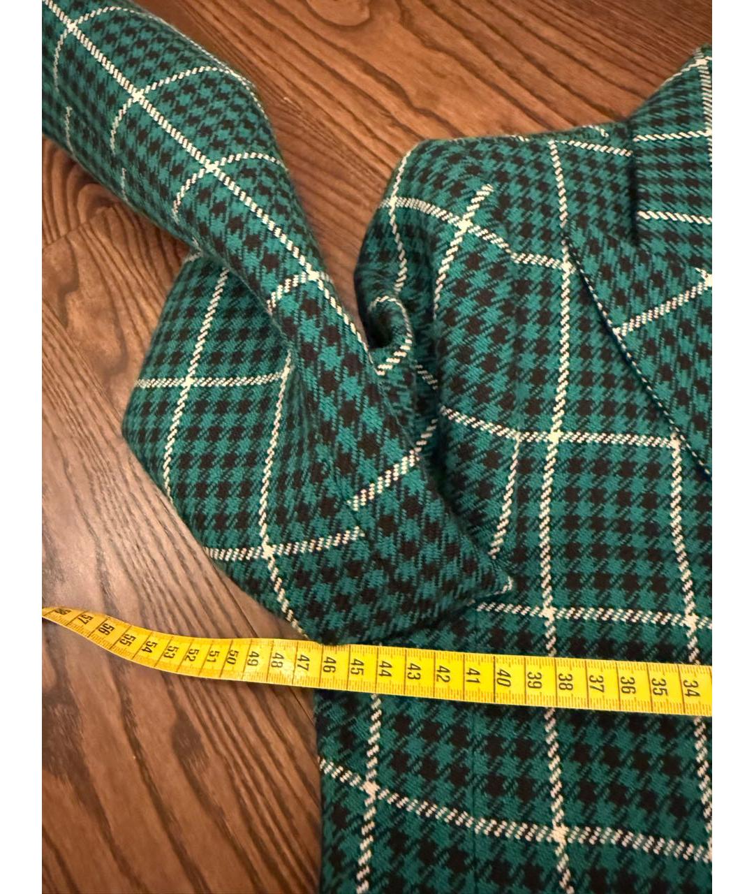 SAINT LAURENT Зеленый шерстяной жакет/пиджак, фото 3