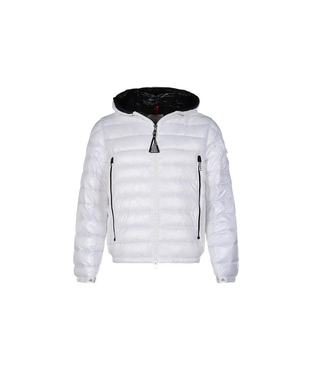 MONCLER Белый пуховик, фото 1