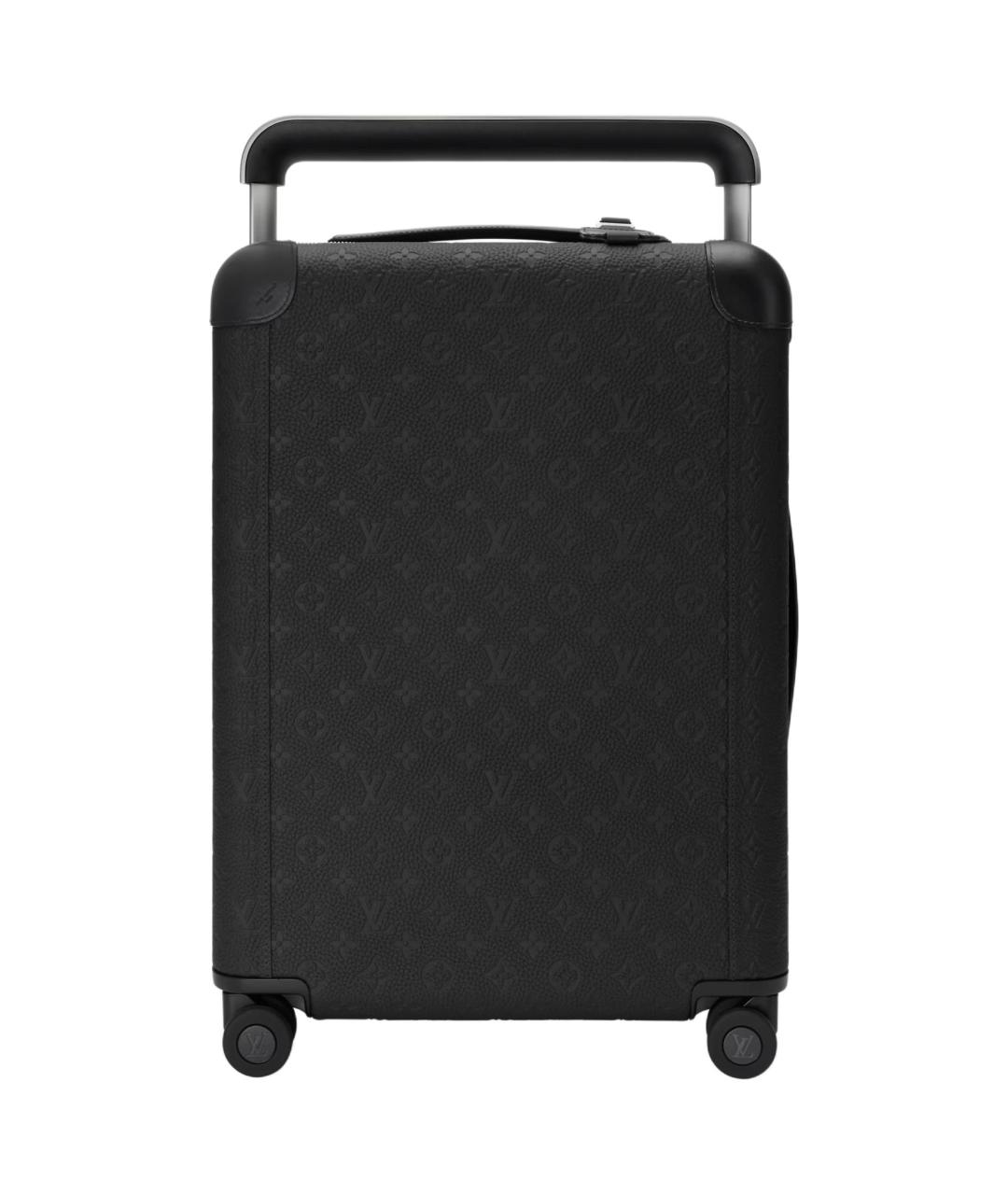 LOUIS VUITTON Черный кожаный чемодан, фото 1