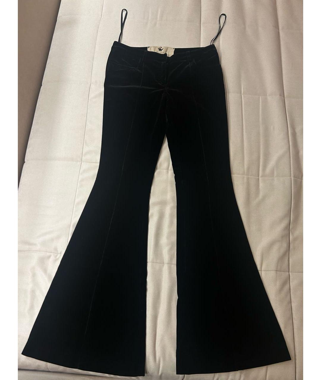 BOHEMIQUE Черные бархатные брюки узкие, фото 5