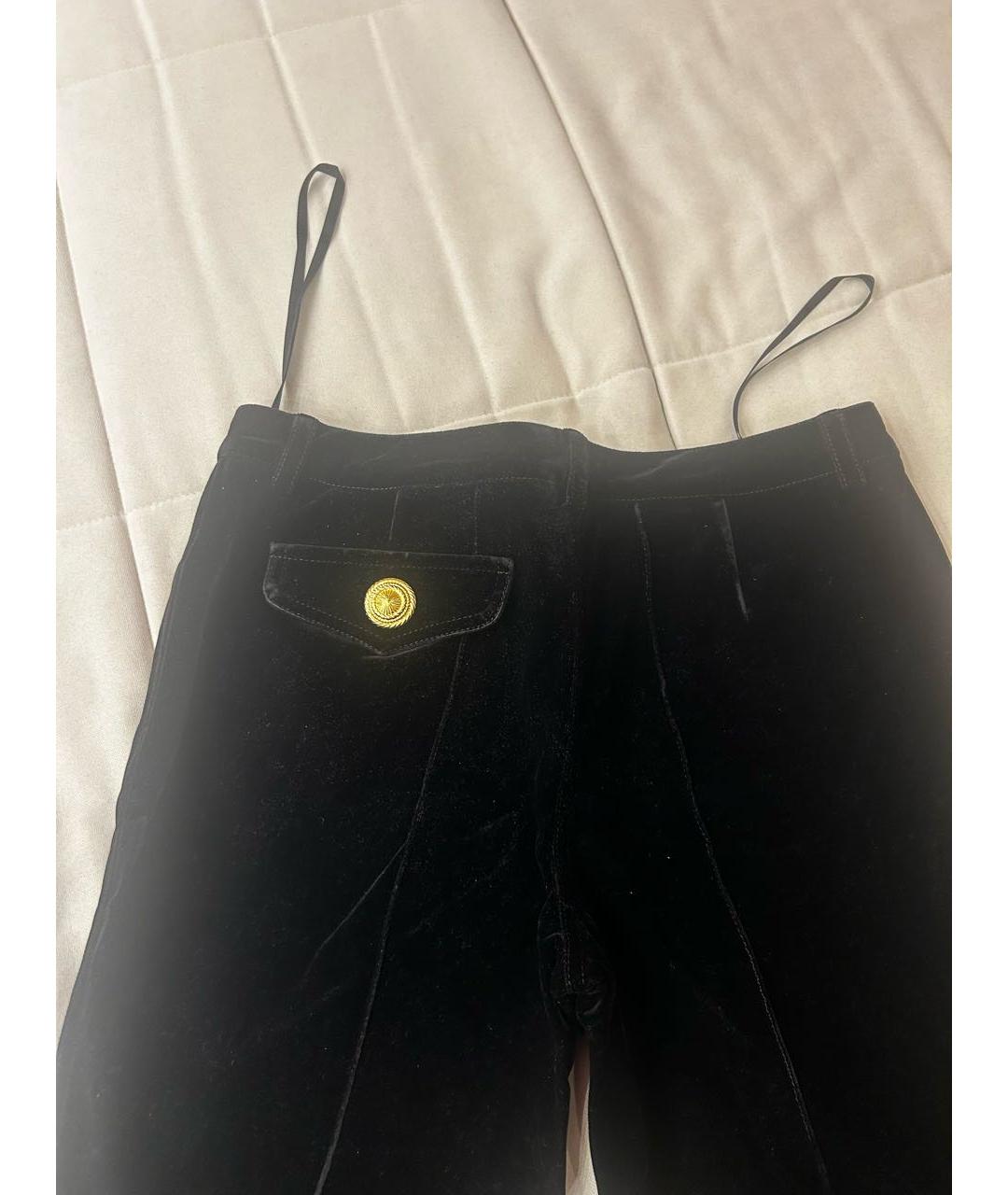 BOHEMIQUE Черные бархатные брюки узкие, фото 4