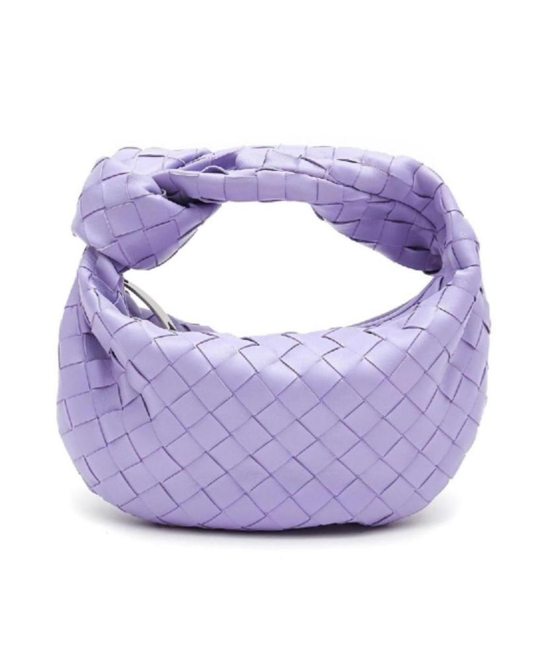 BOTTEGA VENETA Фиолетовая кожаная сумка с короткими ручками, фото 1