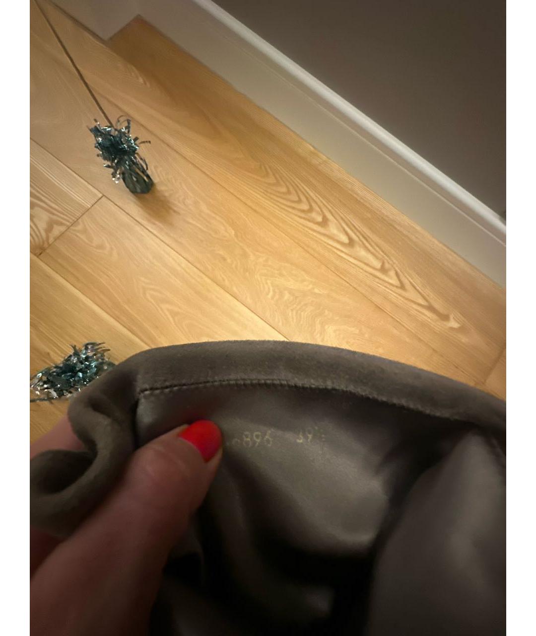 STUART WEITZMAN Бежевые замшевые сапоги, фото 5