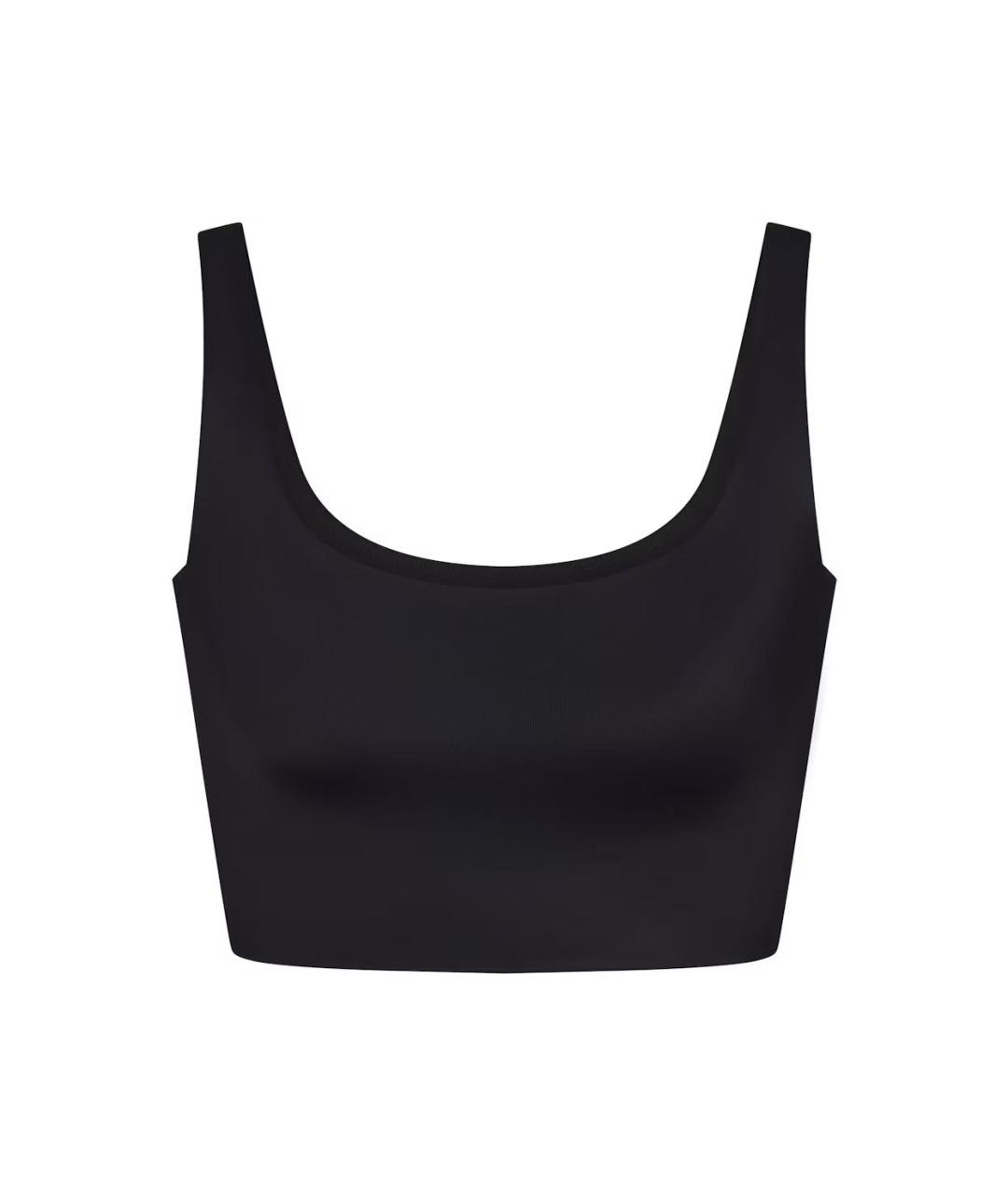 SKIMS Черная полиамидовая майка, фото 3