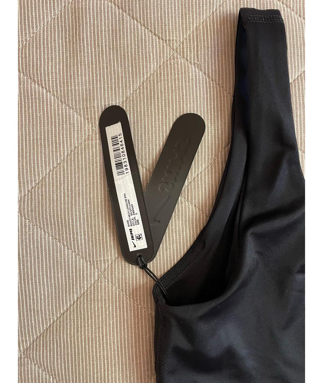 SKIMS Черная полиамидовая майка, фото 4