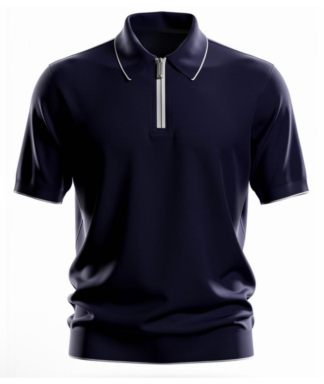 STEFANO RICCI Синее поло с коротким рукавом, фото 9