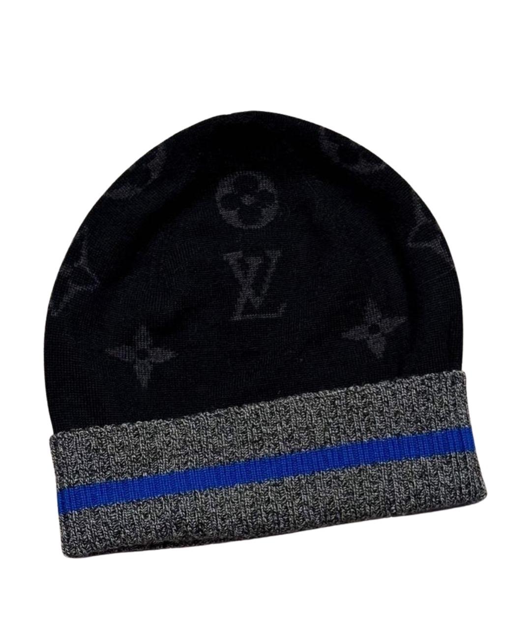 LOUIS VUITTON Черная шапка, фото 1
