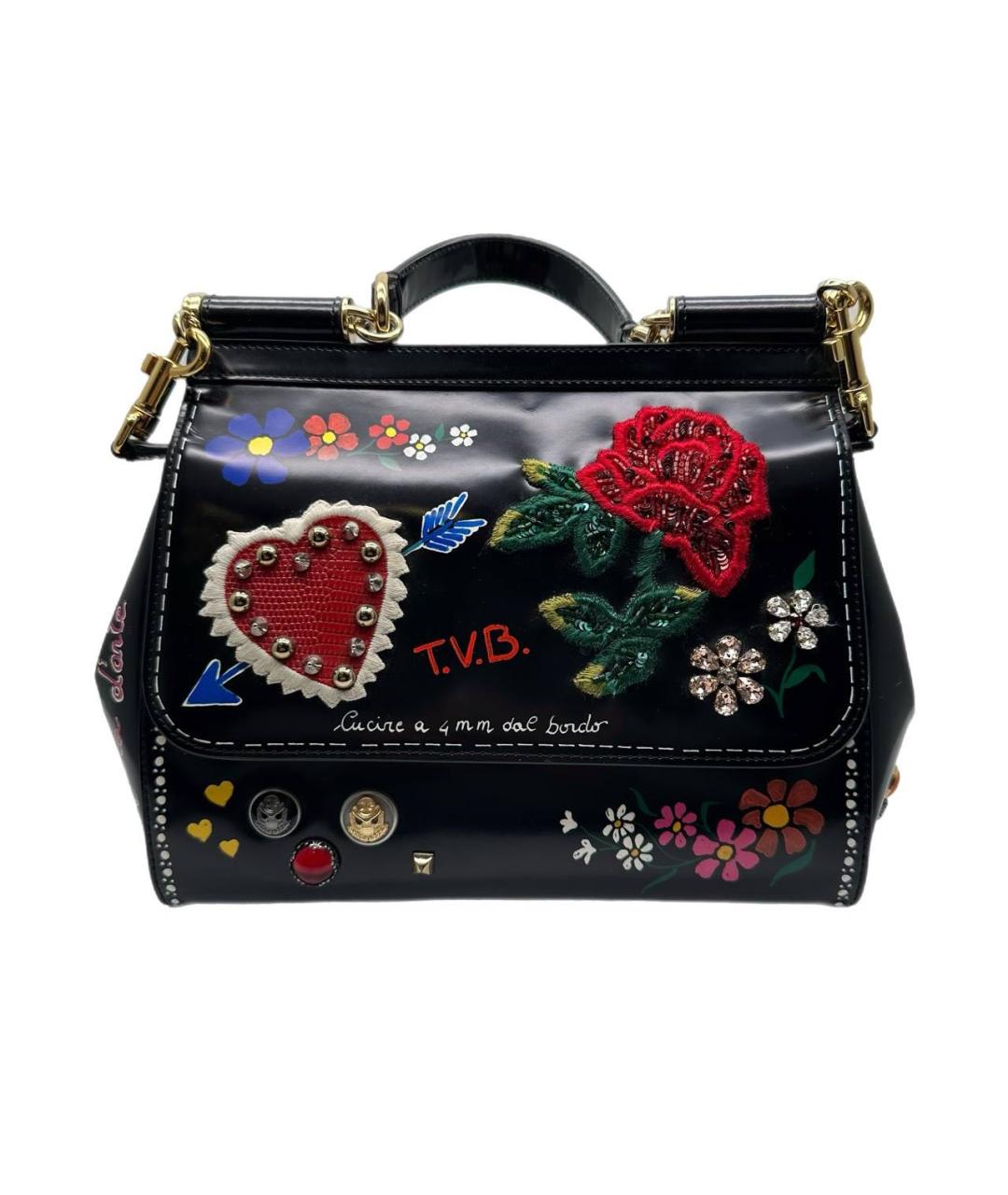 DOLCE&GABBANA Мульти кожаная сумка с короткими ручками, фото 7