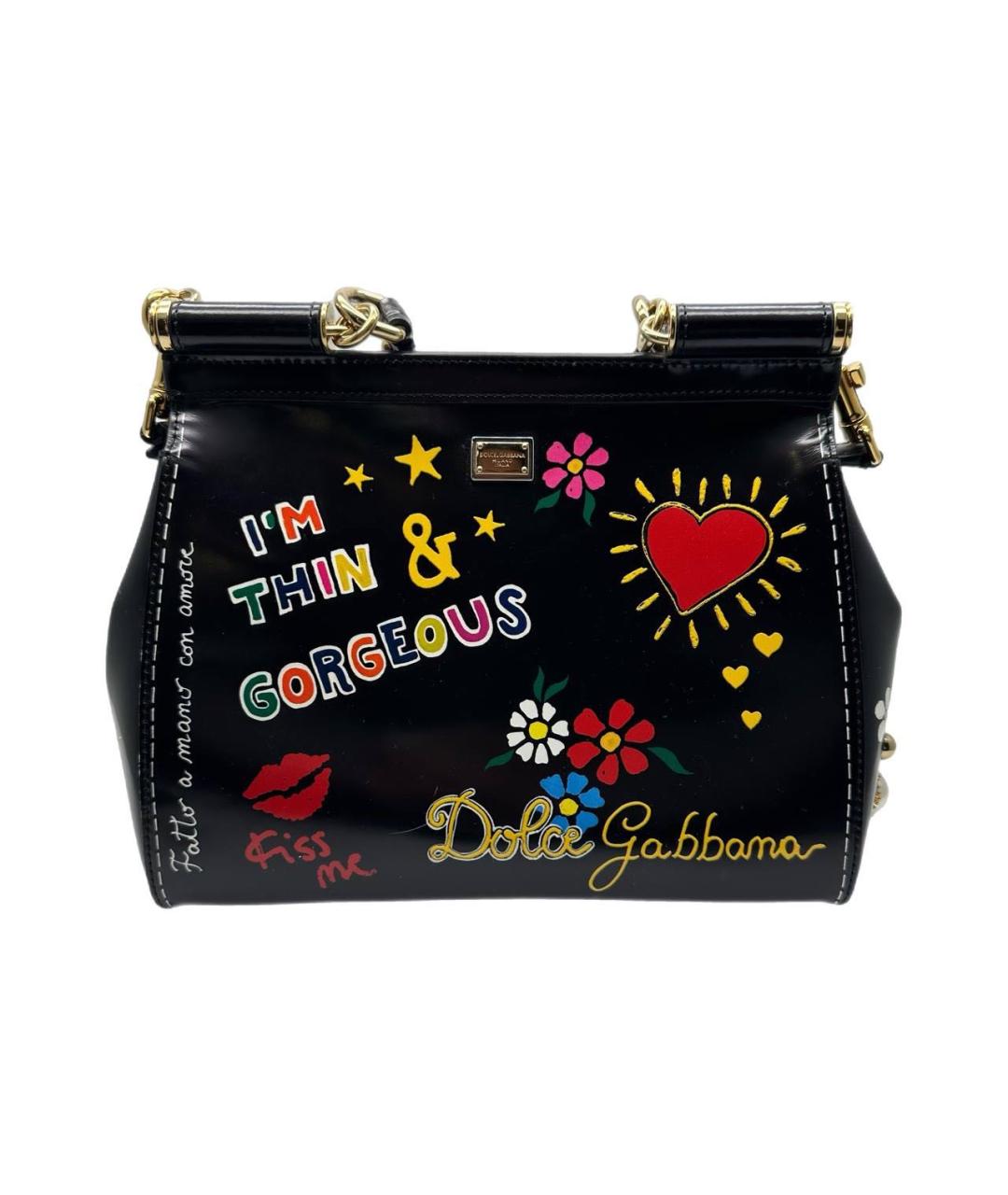 DOLCE&GABBANA Мульти кожаная сумка с короткими ручками, фото 3