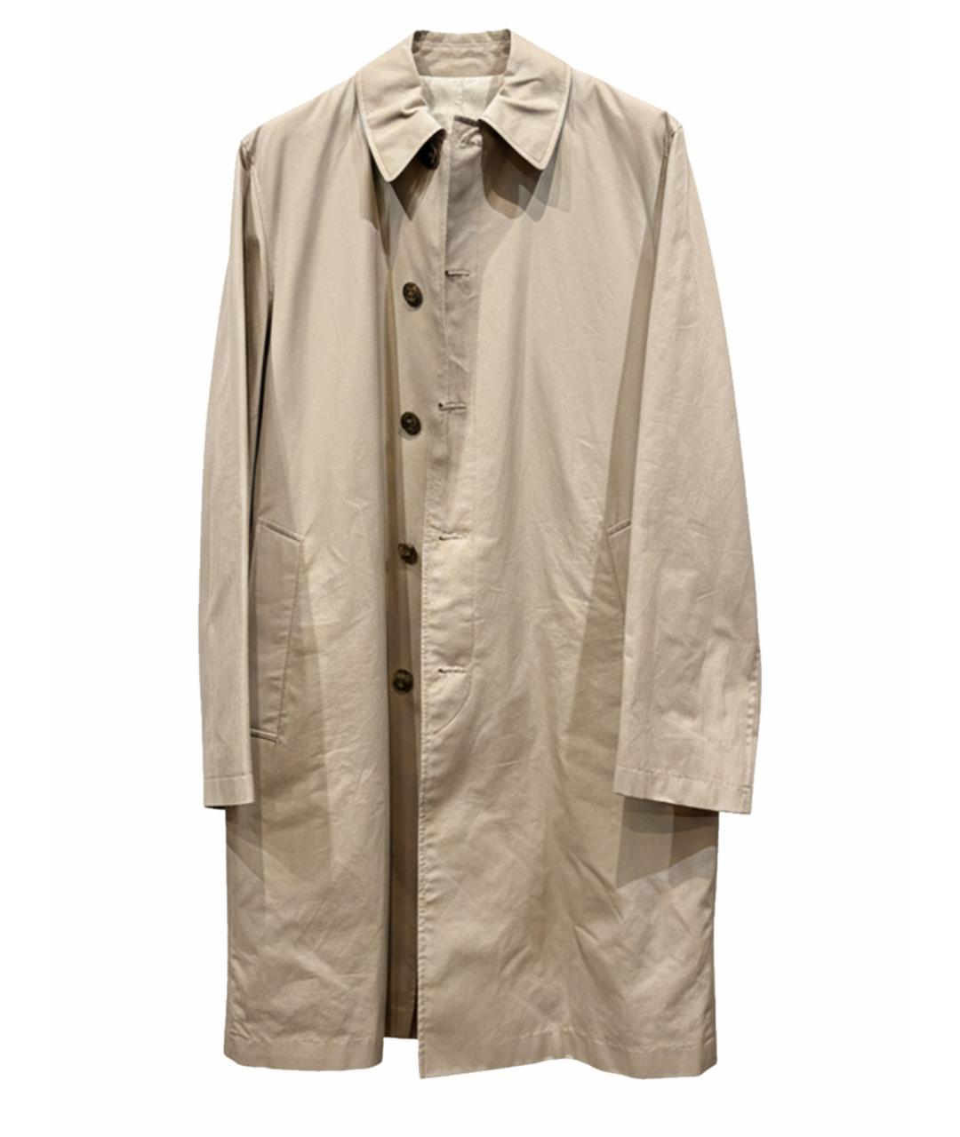 BURBERRY Бежевое хлопковое пальто, фото 1