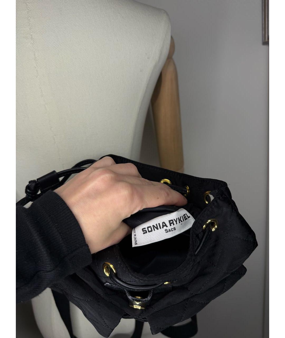 SONIA RYKIEL Черный тканевый рюкзак, фото 6