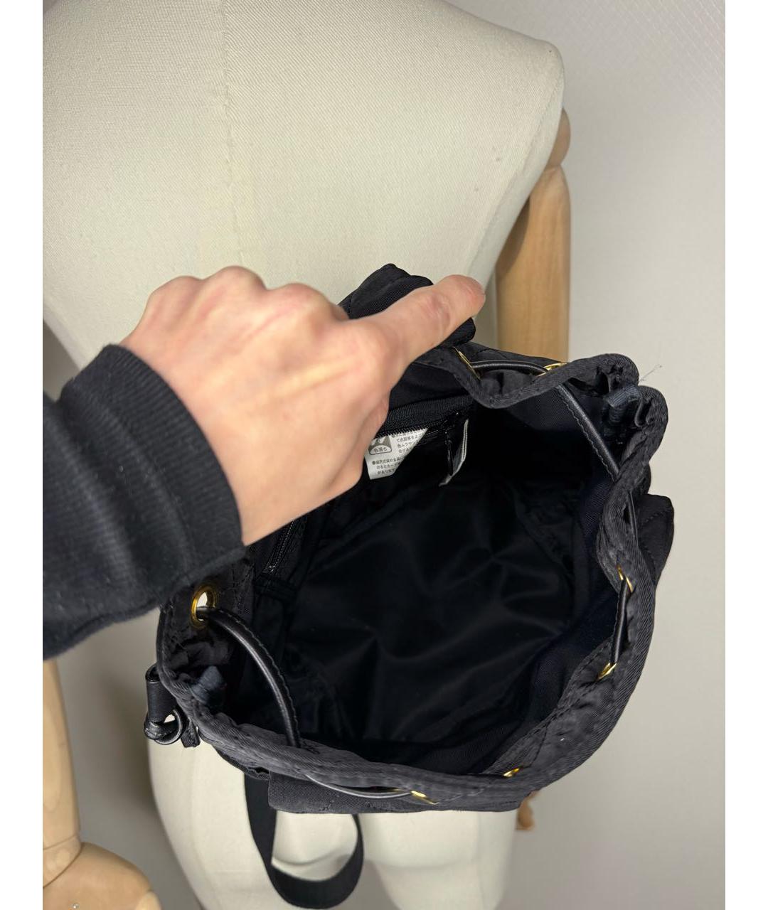 SONIA RYKIEL Черный тканевый рюкзак, фото 7