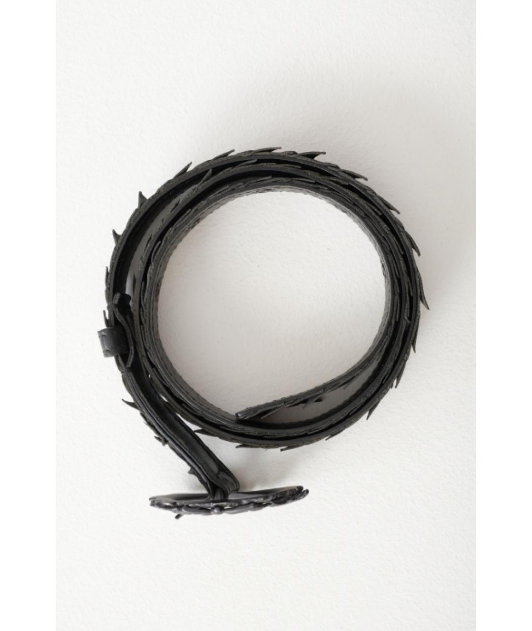 BOTTEGA VENETA Черный кожаный ремень, фото 3