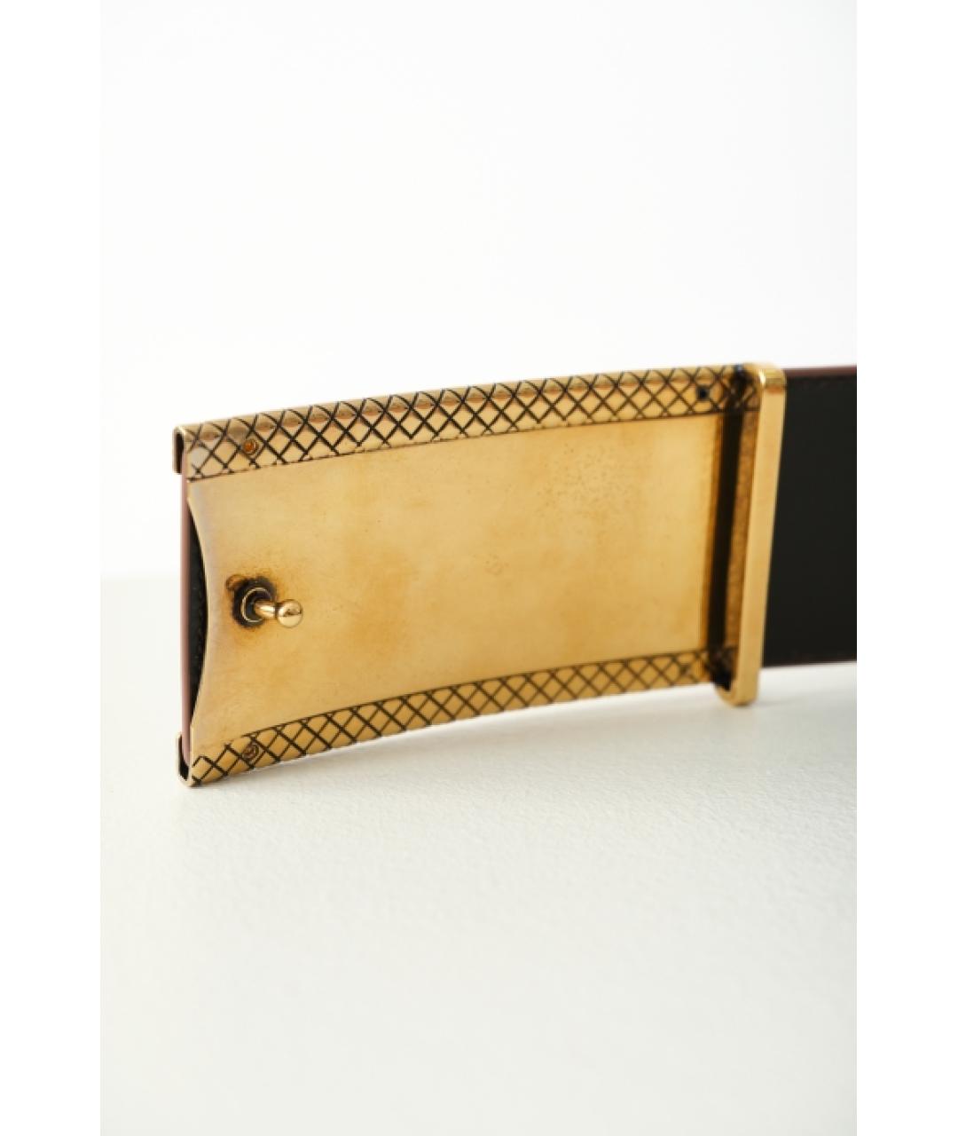 BOTTEGA VENETA Бежевый кожаный ремень, фото 3