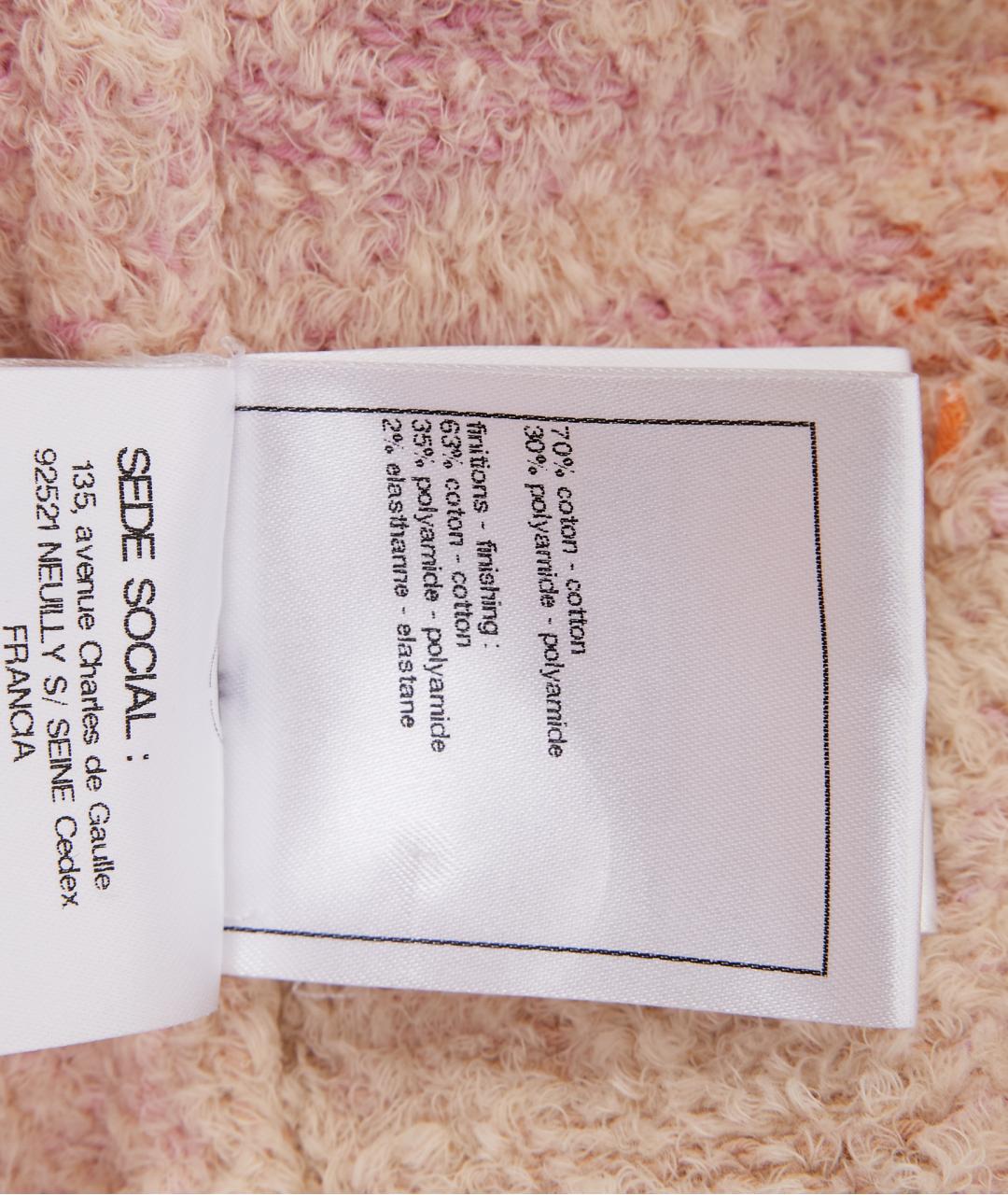 CHANEL Оранжевый хлопковый кардиган, фото 9