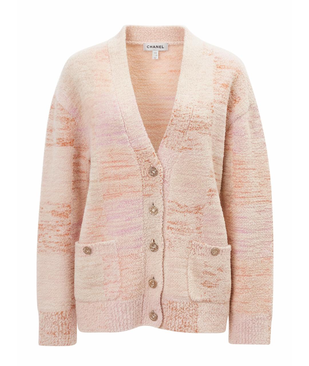 CHANEL Оранжевый хлопковый кардиган, фото 1