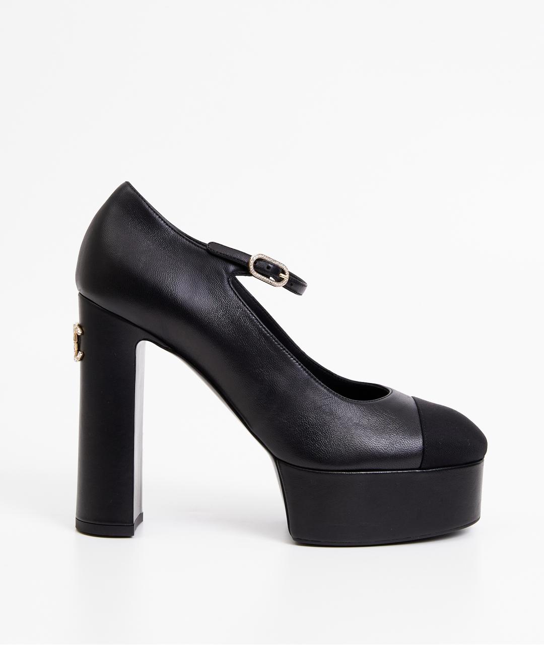 CHANEL Черные кожаные туфли, фото 9