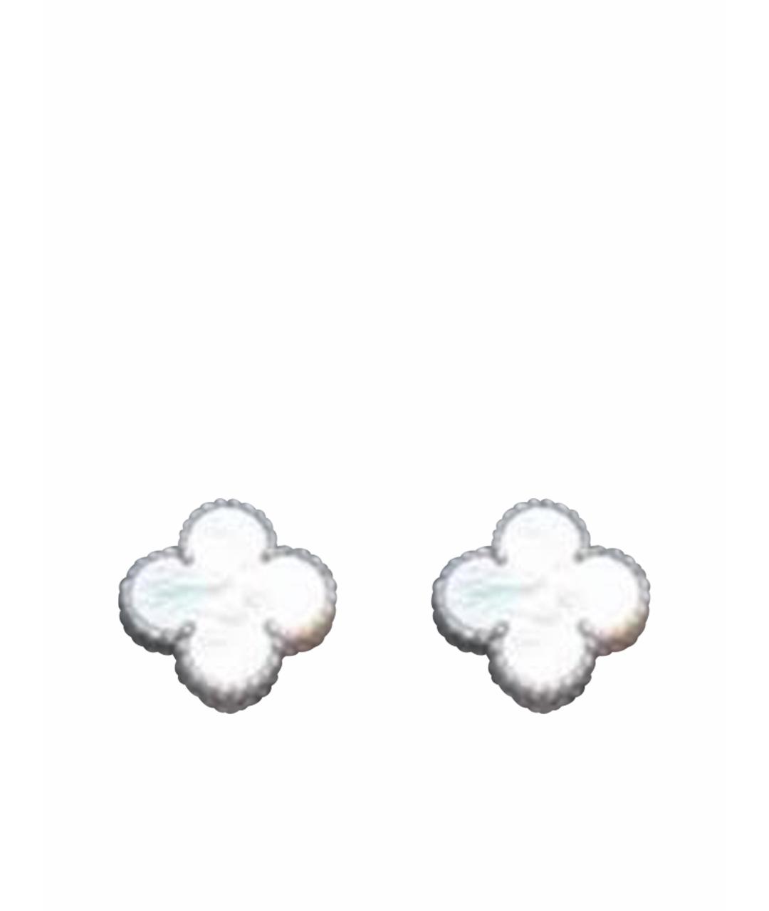 VAN CLEEF & ARPELS Серебряные серьги из белого золота, фото 1