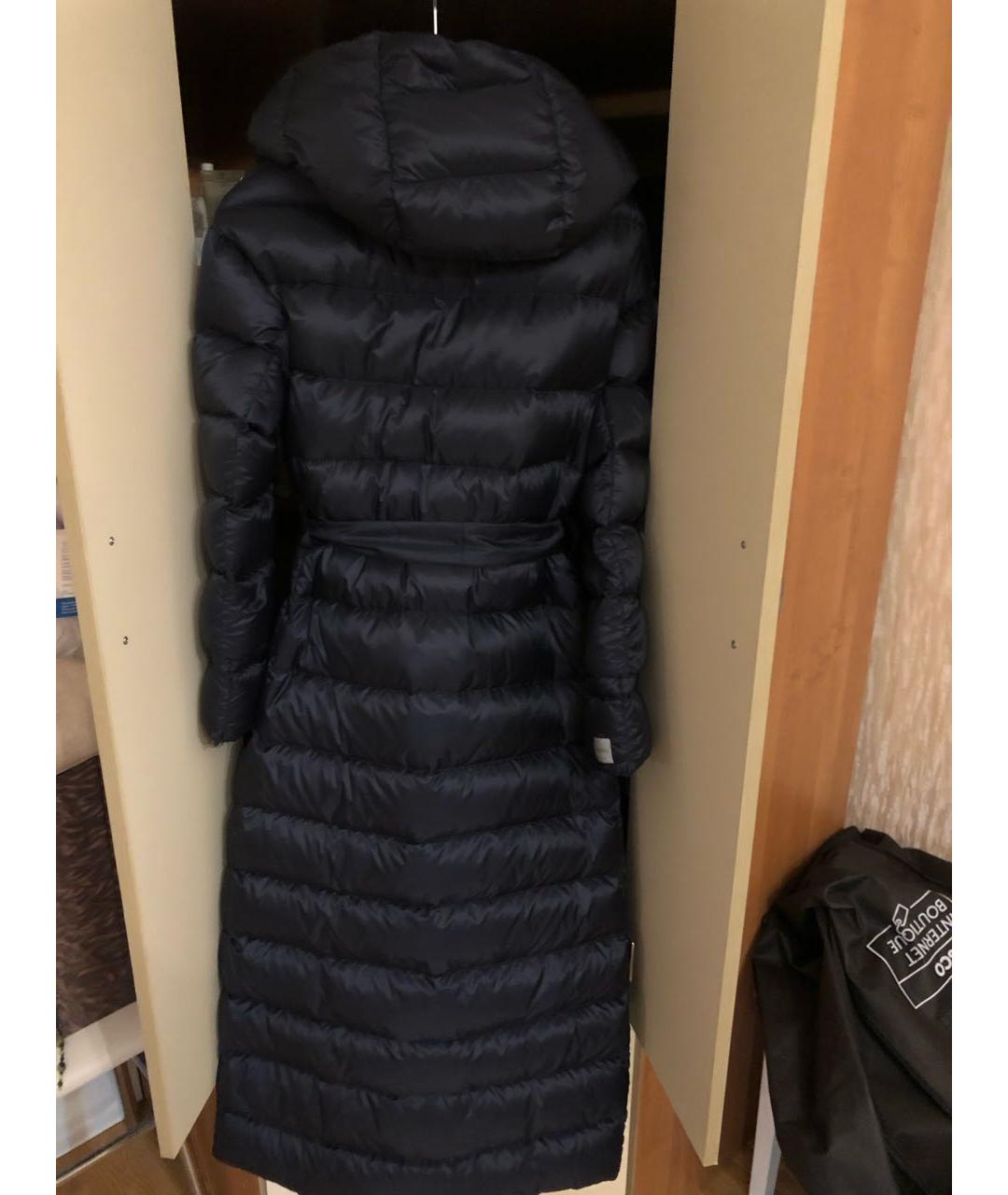 MAX MARA THE CUBE Темно-синий полиэстеровый пуховик, фото 2