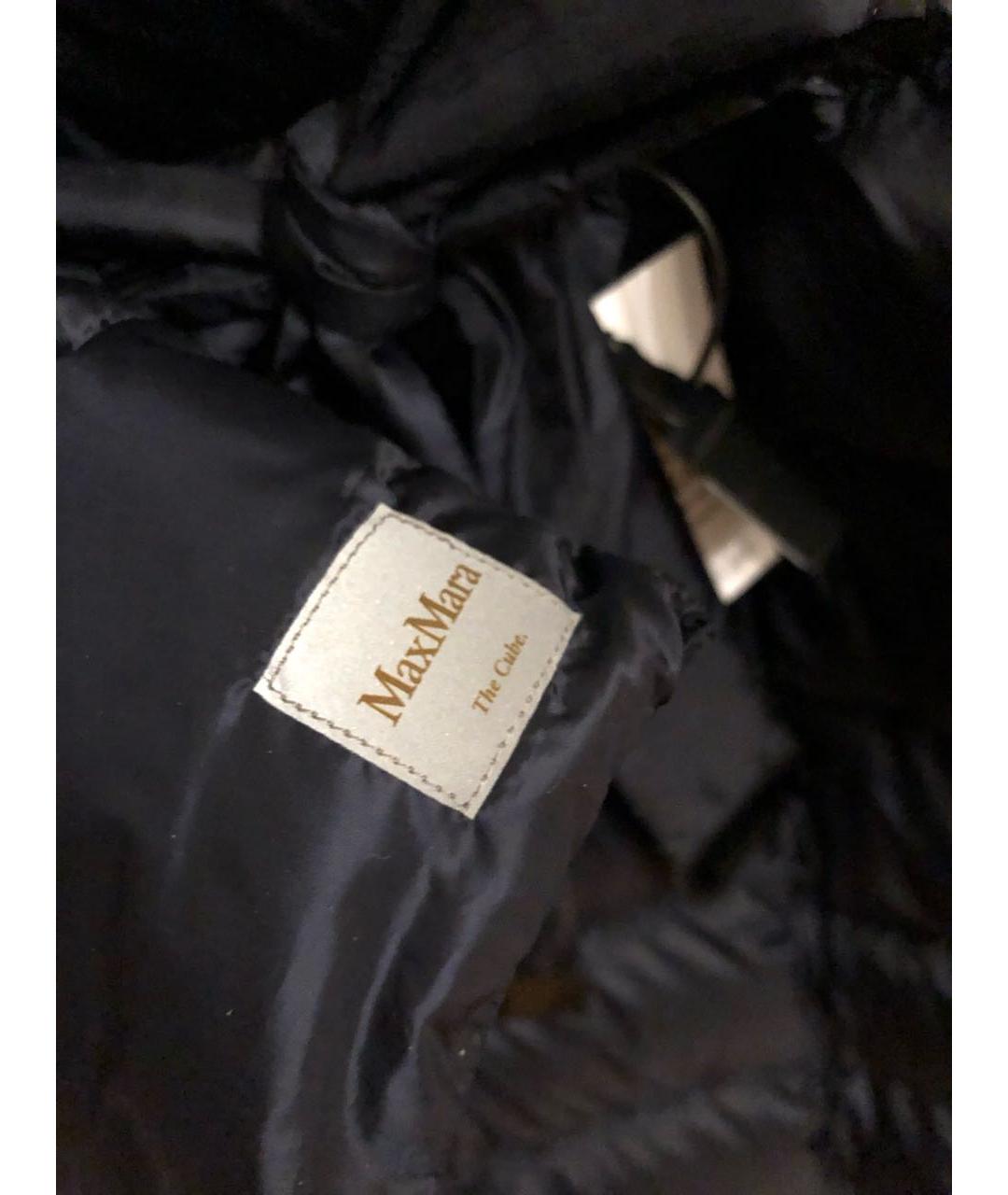 MAX MARA THE CUBE Темно-синий полиэстеровый пуховик, фото 7