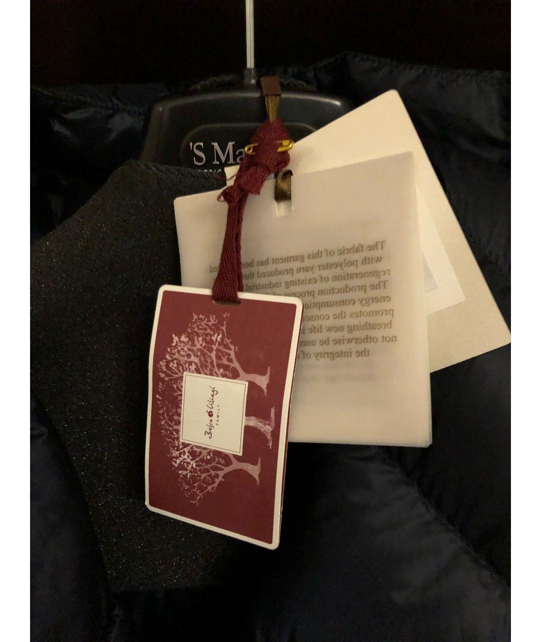 MAX MARA THE CUBE Темно-синий полиэстеровый пуховик, фото 3