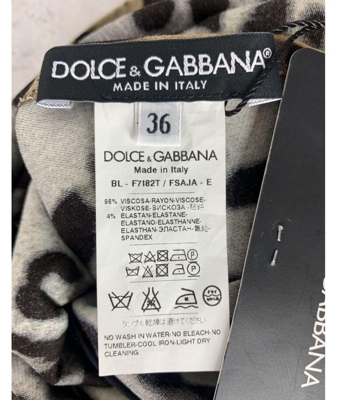 DOLCE&GABBANA Мульти вискозная блузы, фото 6