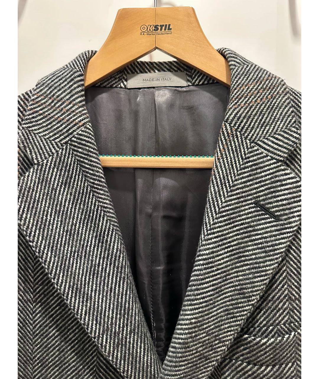 CORNELIANI Серое шерстяное пальто, фото 3