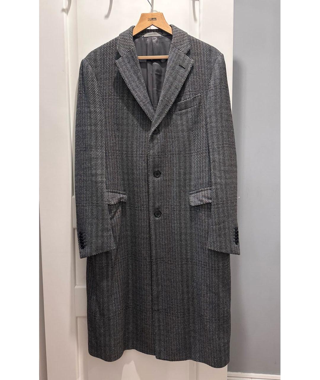 CORNELIANI Серое шерстяное пальто, фото 1