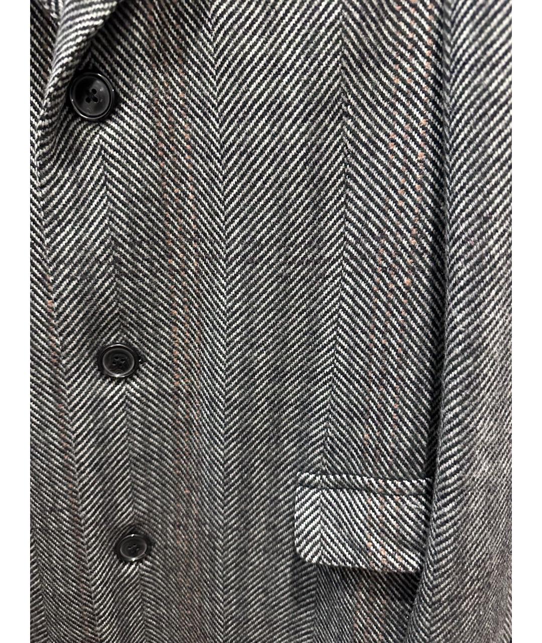 CORNELIANI Серое шерстяное пальто, фото 4