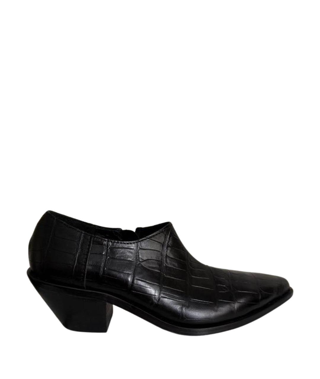 JUNYA WATANABE Черные кожаные ботильоны, фото 1