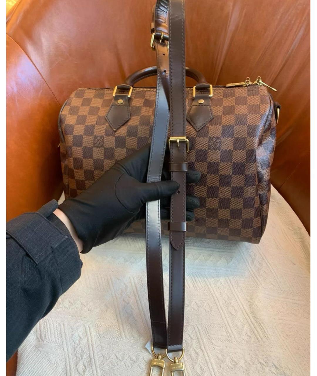 LOUIS VUITTON Коричневая сумка через плечо, фото 4