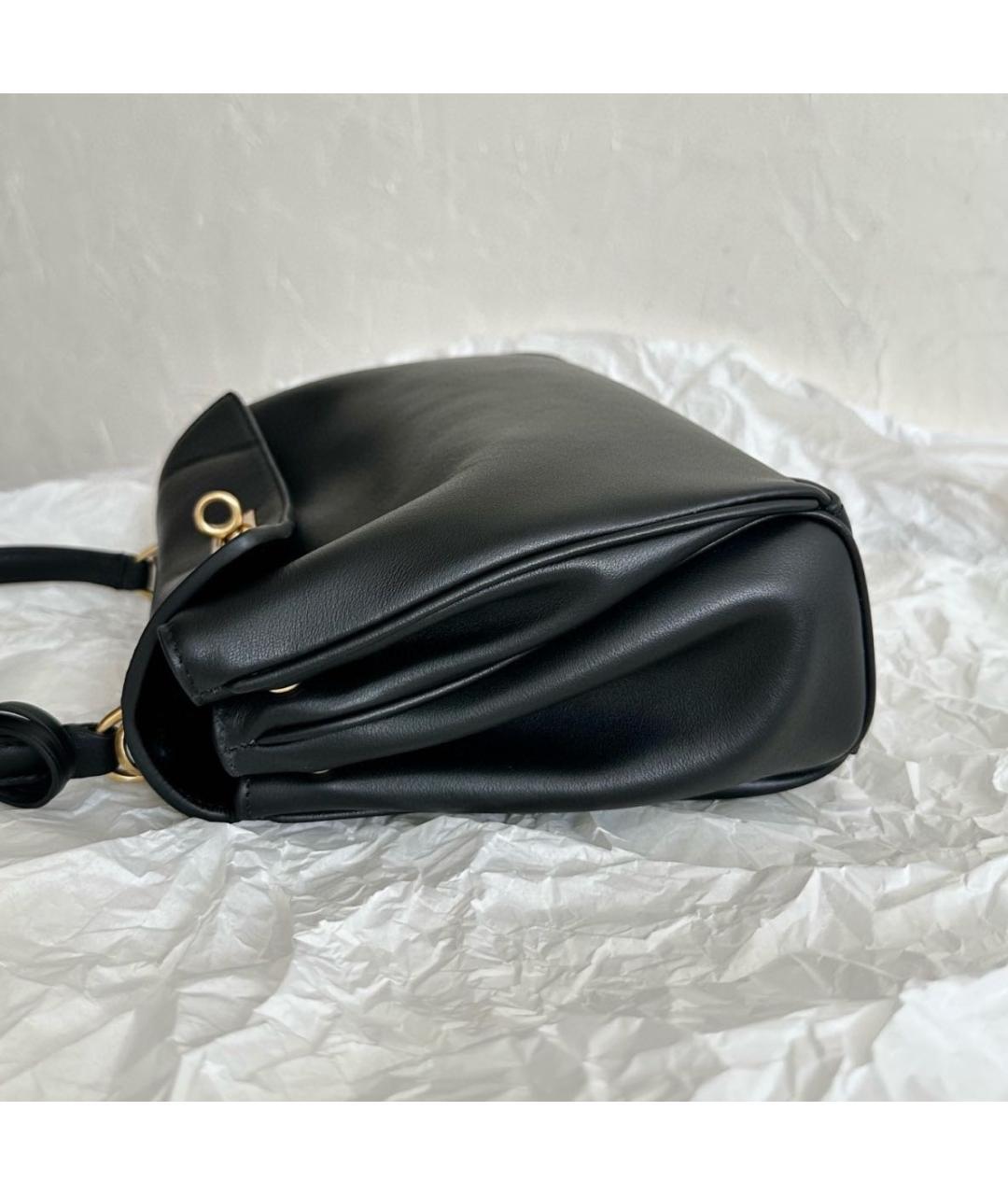 BALENCIAGA Черная кожаная сумка через плечо, фото 8