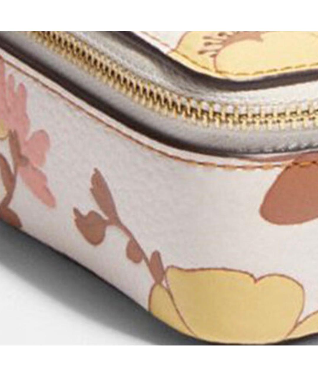 COACH Белая кожаная косметичка, фото 7