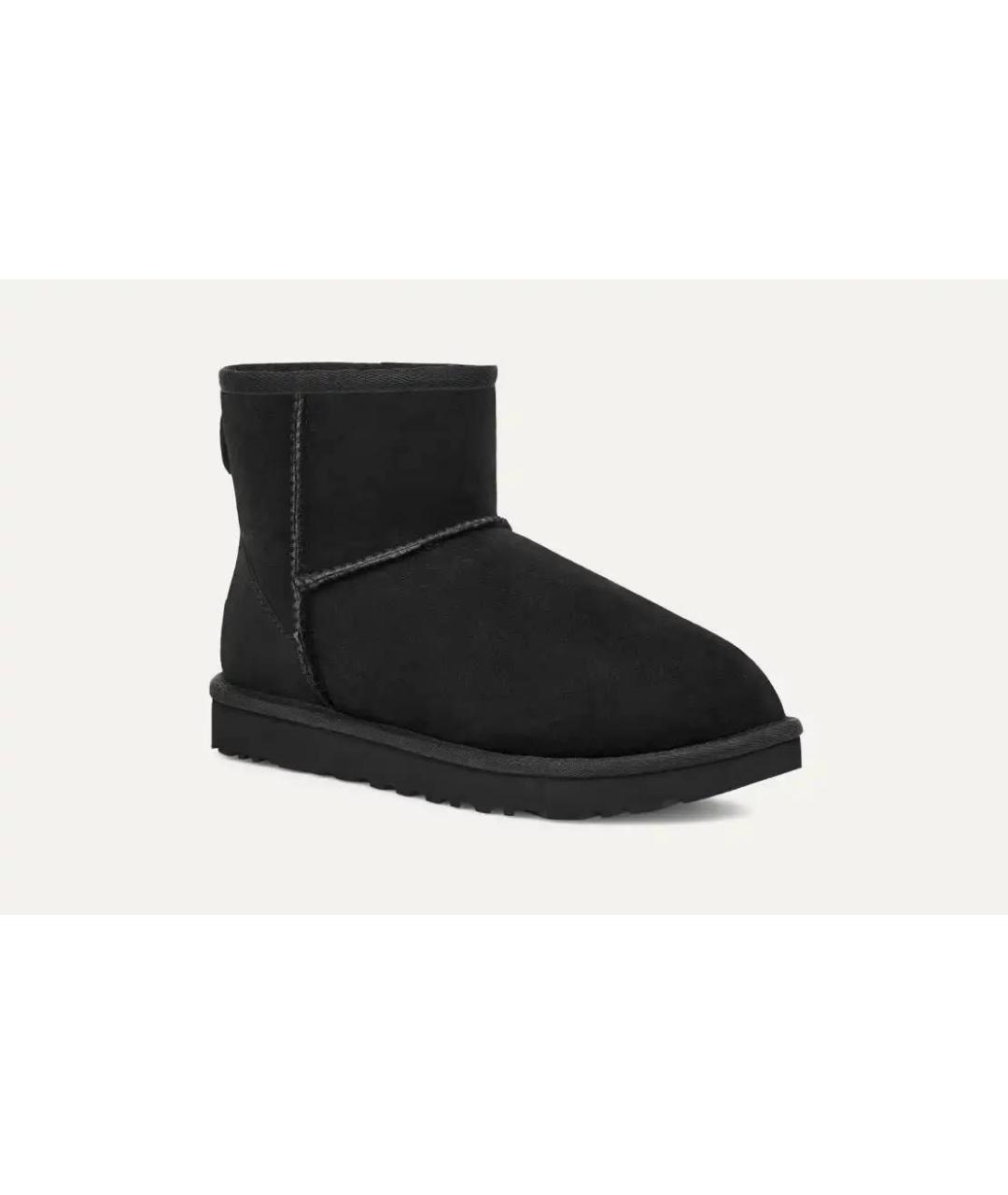 UGG AUSTRALIA Черные замшевые высокие ботинки, фото 2