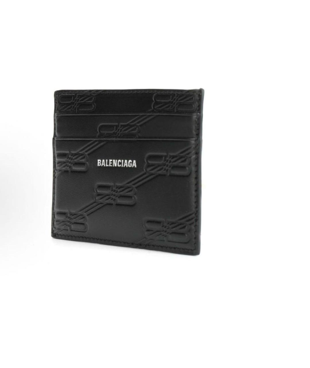 BALENCIAGA Черный кожаный кардхолдер, фото 2