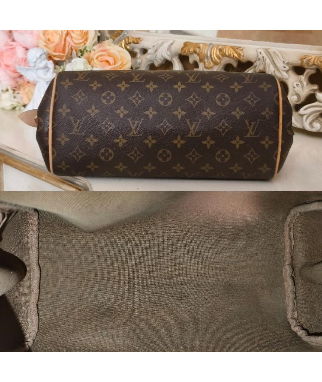 LOUIS VUITTON Коричневая сумка с короткими ручками, фото 4