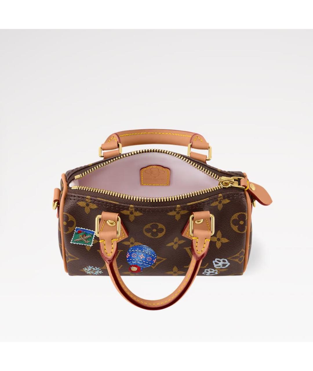 LOUIS VUITTON Коричневая сумка с короткими ручками, фото 2